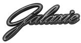 1963-64 Ford Galaxie; Glove Box Emblem; Galaxie Script