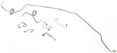 1970 Camaro/Firebird with Power Disc 7 Piece Stainless Steel Front Brake Line Set with Armor