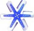 18-3/8" Blue Flex-a-Lite 1300 Series Flex Fan