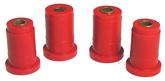 1979-93 Mustang Prothane Front Control Arm Bushings With Shells Except Heavy Duty Suspension - Red