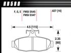 1993 Mustang Cobra Hawk Performance HPS Ferro-Carbon Rear Brake Pads