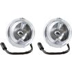 1987-93 Ford Mustang; GT/Cobra Euro Style Fog Light Set; Clear; Non-Fluted Lens