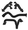 1986-87 Buick; 3.8L Turbo; Flowtech; 1-1/2" Mid-Length Headers; With Y-Pipe And Inlet Tube; Black Painted Finish