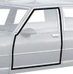 1977-90 Impala / Caprice 4 Door Sedan / 6 Passenger Wagon Front Door Weatherstrip; LH