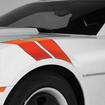 2010-13 Camaro - Fender Hash Mark Stripe Vinyl Graphics Set - Orange