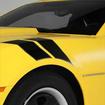 2010-15 Camaro - Fender Hash Mark Stripe Vinyl Graphics Set - Satin Black