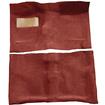 1964-67 Chevrolet El Camino; 4-Speed; Complete Molded Carpet Set; Loop; Red