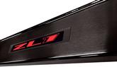 2010-15 Camaro ZL1 - Illuminated Door Sill Plate Kit w/ Single Color LED - Red (Brushed Black)