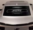 2010-15 Camaro Coupe - Windrestrictor Brand Glow Plate with SS Emblem and White LED