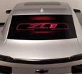 2010-15 Camaro Coupe - Windrestrictor Brand Glow Plate with ZL1 Emblem and Red LED
