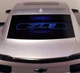 2010-15 Camaro Coupe - Windrestrictor Brand Glow Plate with ZL1 Emblem and Blue LED
