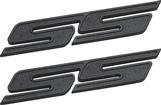 2010-15 Camaro Billet "SS" Emblems with Black Finish