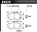 2010-12 Camaro V6 Hawk Performance Ceramic Front Brake Pads