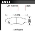 2010-12 Camaro V6 Hawk Performance Ceramic Rear Brake Pads