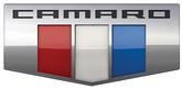 Camaro Tri-color Emblem Metal Sign (24 x 11")
