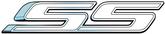 Camaro SS White Emblem Metal Sign (18 X 4")