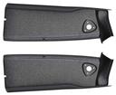1978-87 Buick Regal; T Top Sun Visor Trim Panels; Black Unpainted; Pair