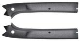 1978-87 Buick Regal - T-Top Rear Glass Trim (Pair) - Black (Unpainted)