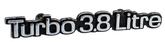 1984-87 Buick "Turbo 3.8 Litre" Dash Emblem