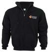 Grand National Black Hooded Sweatshirt With Zipper - Large