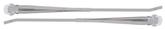 1967-72 GM; Wiper Arm Set; Polished Stainless Steel; 14"; for 5/8" Shaft; 1/4" Bayonet End; Pair