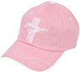 Ford Mustang; Hat; Ford And Tri-Bar Running Pony Logo; Pink/White