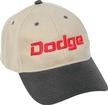 Dodge Logo Embroidered Khaki/Black Low Profile Cotton Twill Cap