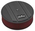 Holley; Vintage Series; 14" x 4" Air Cleaner; With Cotton Gauze Reusable Element And Black Finish