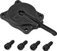 Holley; 30CC; Hard Core Gray (Black Anodized) Aluminum; Accelerator Pump Cover; With Gray Lever