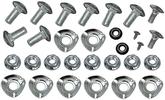 1964-70 Ford Mustang; 1966-77 Bronco; Bumper Bolt Mounting Kit; Front & Rear; 28 Pieces