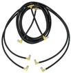 1951-56 Buick, Chevrolet, Pontiac, Oldsmobile; Convertible Top Hydraulic Hose Set; Black Rubber; Pigtail Style