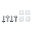 License Plate Mounting Kit; Features Slotted Round Washer Head Screws; (4 Screws, 4 Nuts)