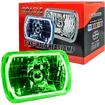 Oracle Lighting; 5x7-Inch H4 Sealed Beam Headlamp with Green SMD Halo