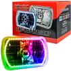 Oracle Lighting; 5x7-Inch H4 Sealed Beam Headlamp with Color Shift Halo
