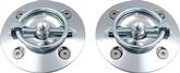 Billet Hood Pin Set with Chrome Scuff Plates