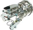 Front Disc / Rear Drum Chrome 8" Dual Diaphragm Booster, Master Cylinder, Proportioning Combo Set