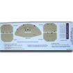 1940-46 GMC Truck; Gauge Refacing Kit; Brown on Dark Cream