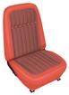 1969 Camaro Coupe / Connvertible Orange Deluxe Houndstooth pre-Assembled Bucket Seats - Brand: PUI