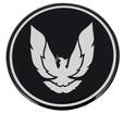 Wheel Center Cap Emblem; R15 5 Spoke Wheel 2-15/16" Diameter Firebird Black/Silver