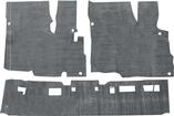 1967-72 Chevrolet, GMC Pickup Truck; Floor Carpet Sound Deadener; with Foam Pad; Low Hump