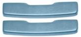 1965-67 Chevy II, Corvair, Camaro; Front Arm Rest Pads; Vinyl Wrapped; Light Blue; Pair