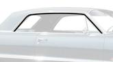 1963-64 Impala, GM Full-Size; Roof Rail Weatherstrip; 2 Door Hardtop; Pair; Various Models