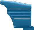 1968 Camaro Coupe Medium Blue pre-Assembled Standard Rear Inner Panels
