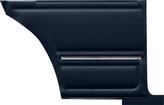 1967 Chevrolet Camaro; Pontiac Firebird; Assembled Interior Rear Quarter Side Panels; Models with Standard Interior; Coupe; Madrid Grain Vinyl; Black; Platinum Edition - Brand: PUI