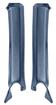 1968 Firebird Inner Pillar Post Moldings; Coupe; Teal Blue; Pair