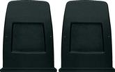1971-78 Camaro, Firebird, 1973-79 Nova, X-Body; 1971-80 H-Body; Bucket Seat Back Panels; Black; Pair