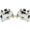 1979-85 GM; Rear Caliper Set; Metric Style; With Emergency Brake; Loaded With D154 Brake Pads; (1) LH and (1) RH Caliper; Silver Zinc Finish