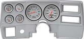 1984-87 GM Truck, Blazer, Jimmy, Suburban; 6 Gauge Dash Panel and Gauge Kit; Simulated Brushed Aluminum with Ultra Lite Series Gauges