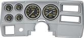 1984-87 GM Truck, Blazer, Jimmy, Suburban; 6 Gauge Dash Panel and Gauge Kit; Simulated Brushed Aluminum with Carbon Fiber Series Gauges