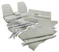 1967 Camaro Deluxe Coupe Complete Interior Kit - Parchment With Front Bench/Fixed Rear